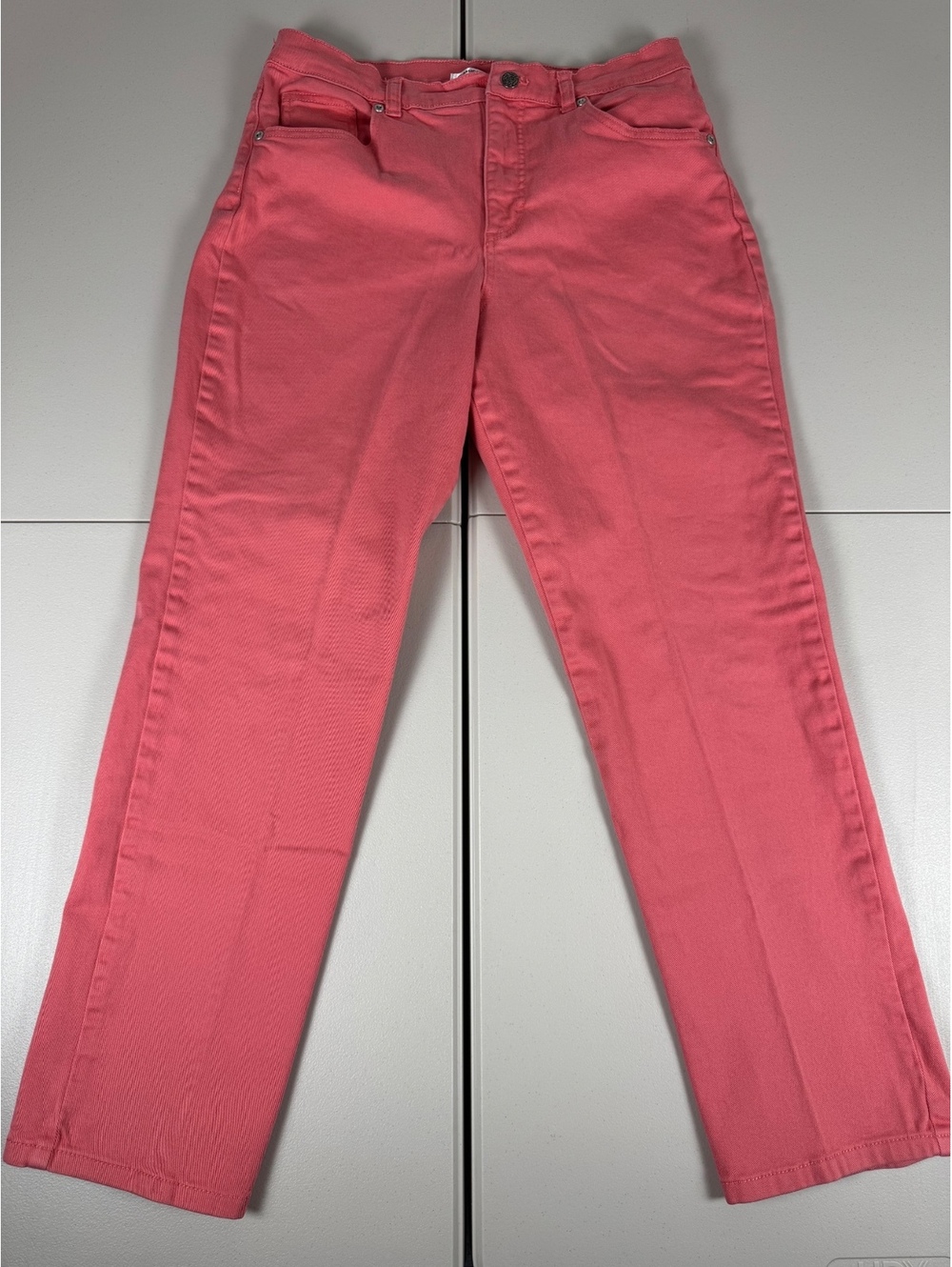 Vintage Basic Editions Classic Fit Pink Cotton Blend Pants Size 10